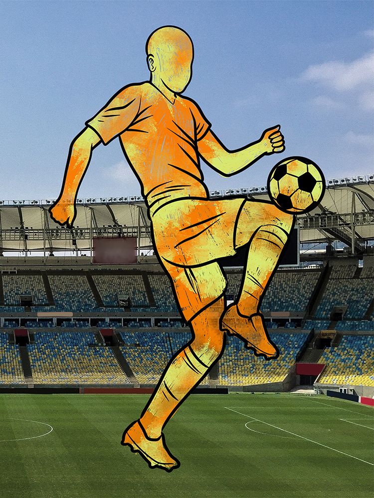Graffiti Soccer Stadium 2 art print by Marcus Prime for $57.95 CAD