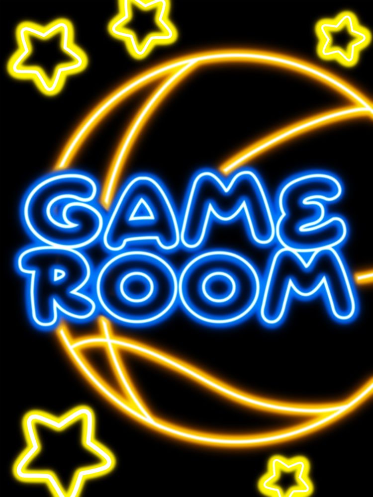 Neon Game Room art print by Marcus Prime for $57.95 CAD