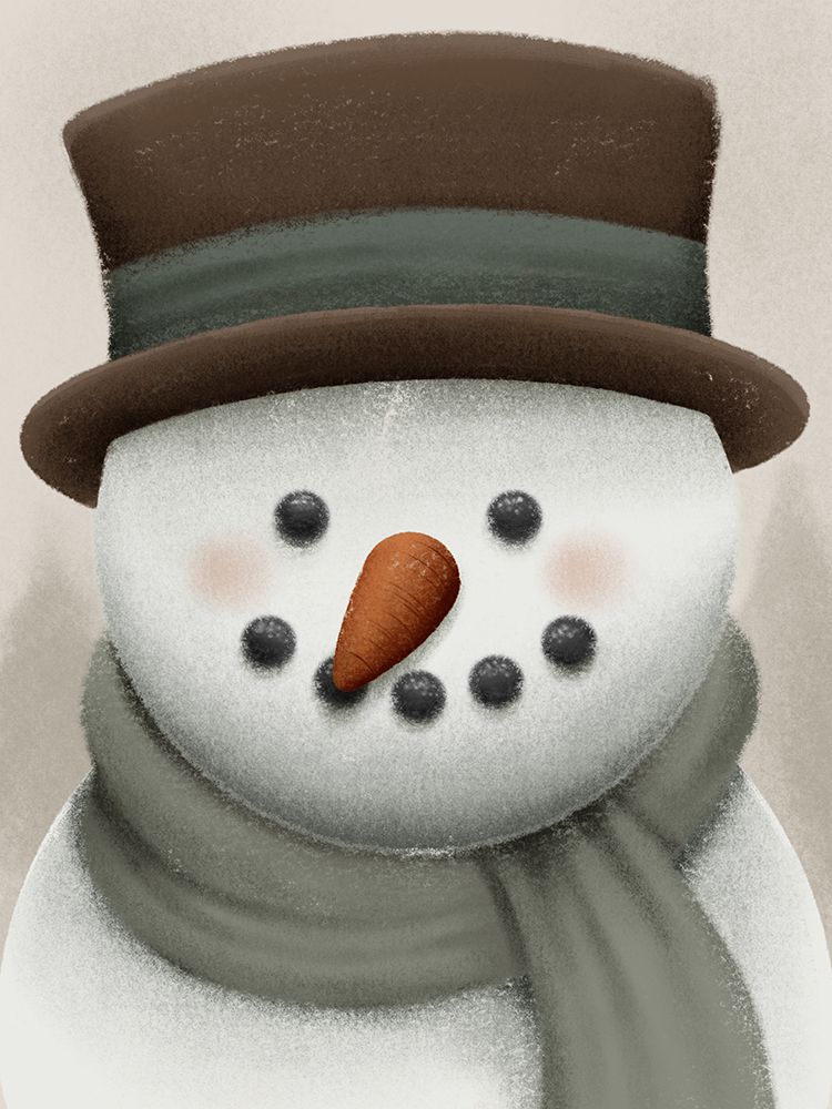 Vintage Snowman 1 art print by Marcus Prime for $57.95 CAD