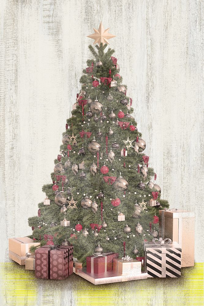 Vintage Christmas Tree 1 art print by Marcus Prime for $57.95 CAD