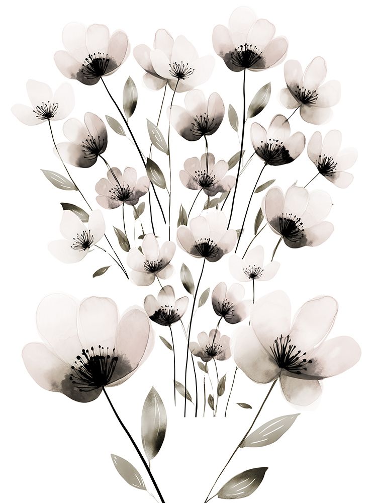 Sophisticated Flower Bunch 2 art print by Marcus Prime for $57.95 CAD