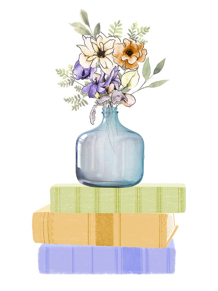 Flowers On Books art print by Marcus Prime for $57.95 CAD