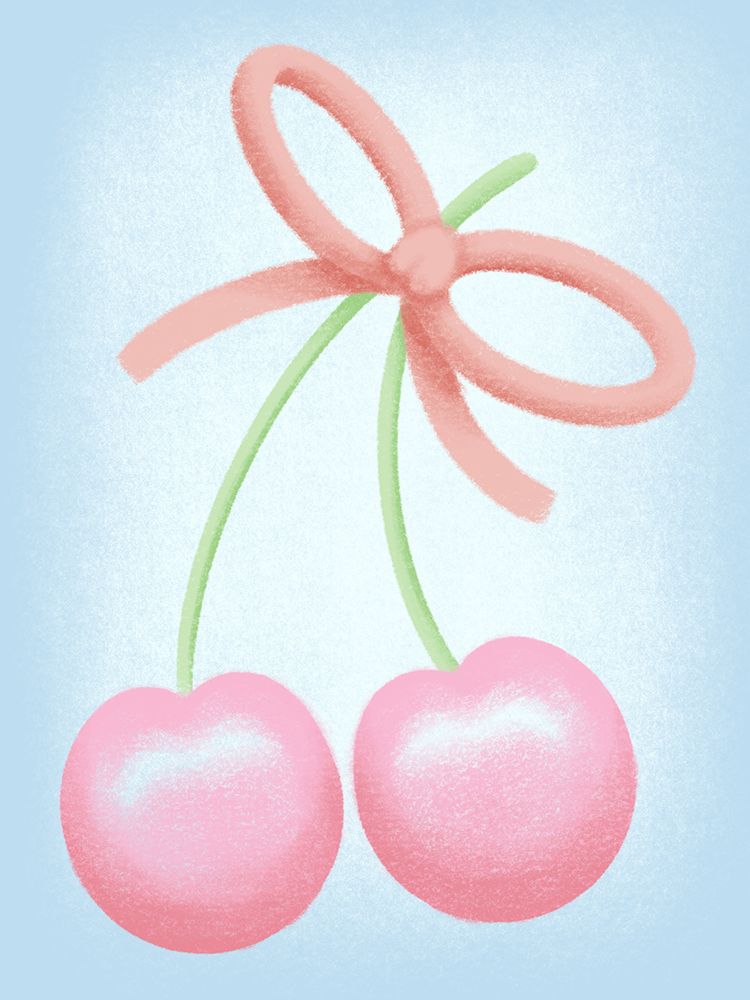 Cherries And Bows art print by Marcus Prime for $57.95 CAD