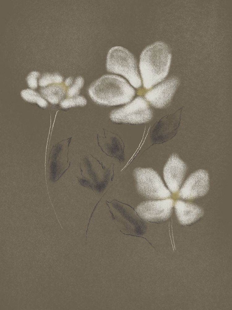 Charcoal Florals 2 art print by Marcus Prime for $57.95 CAD