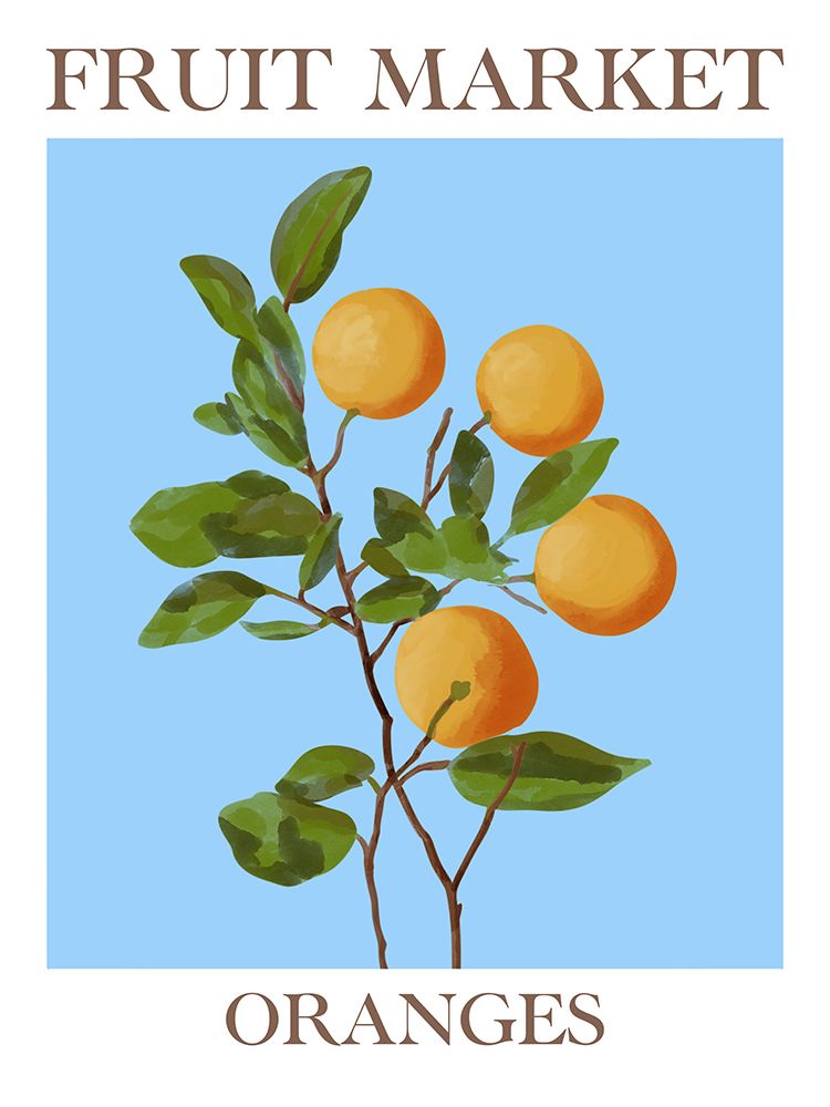 Fruit Market Oranges 2 art print by Marcus Prime for $57.95 CAD