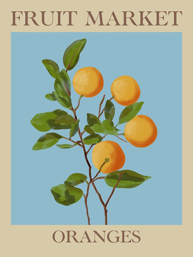 Fruit Market Oranges art print by Marcus Prime for $57.95 CAD