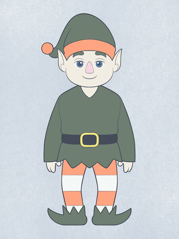 Happy Elf art print by Marcus Prime for $57.95 CAD