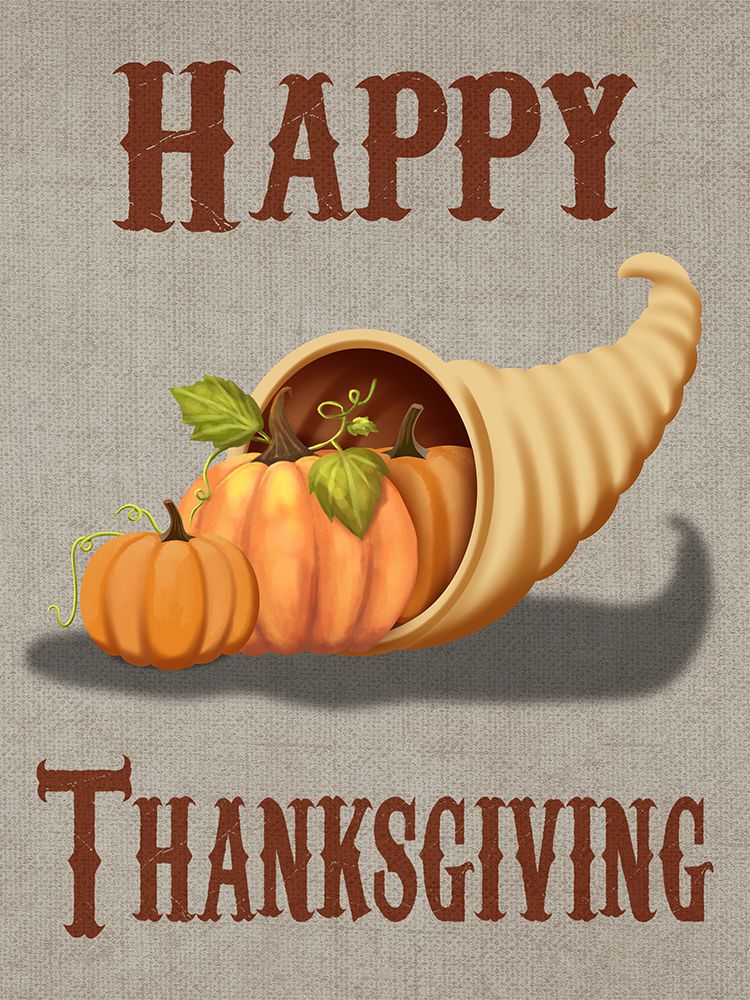 Happy Thanksgiving art print by Marcus Prime for $57.95 CAD