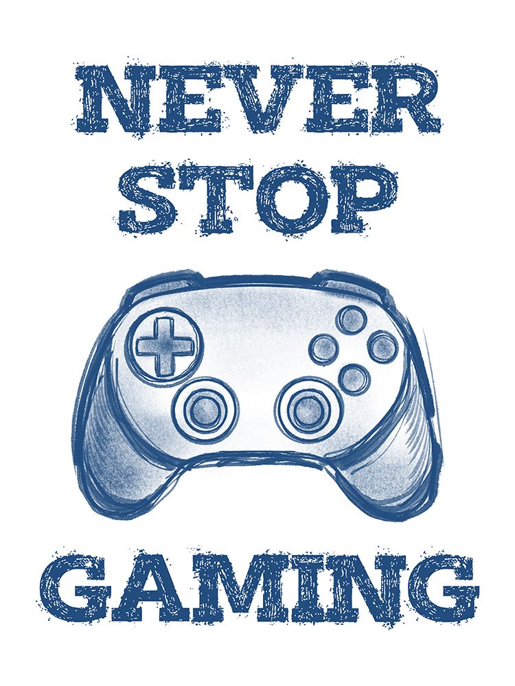 Never Stop Blue art print by Marcus Prime for $57.95 CAD