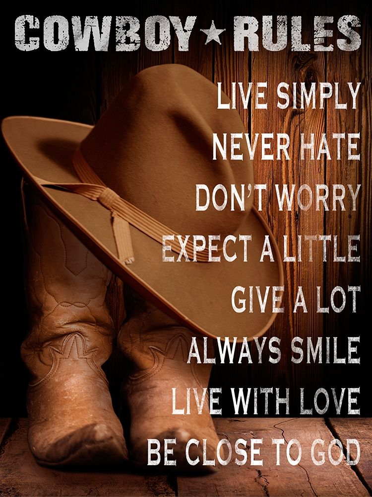 Cowboy Rules art print by Marcus Prime for $57.95 CAD