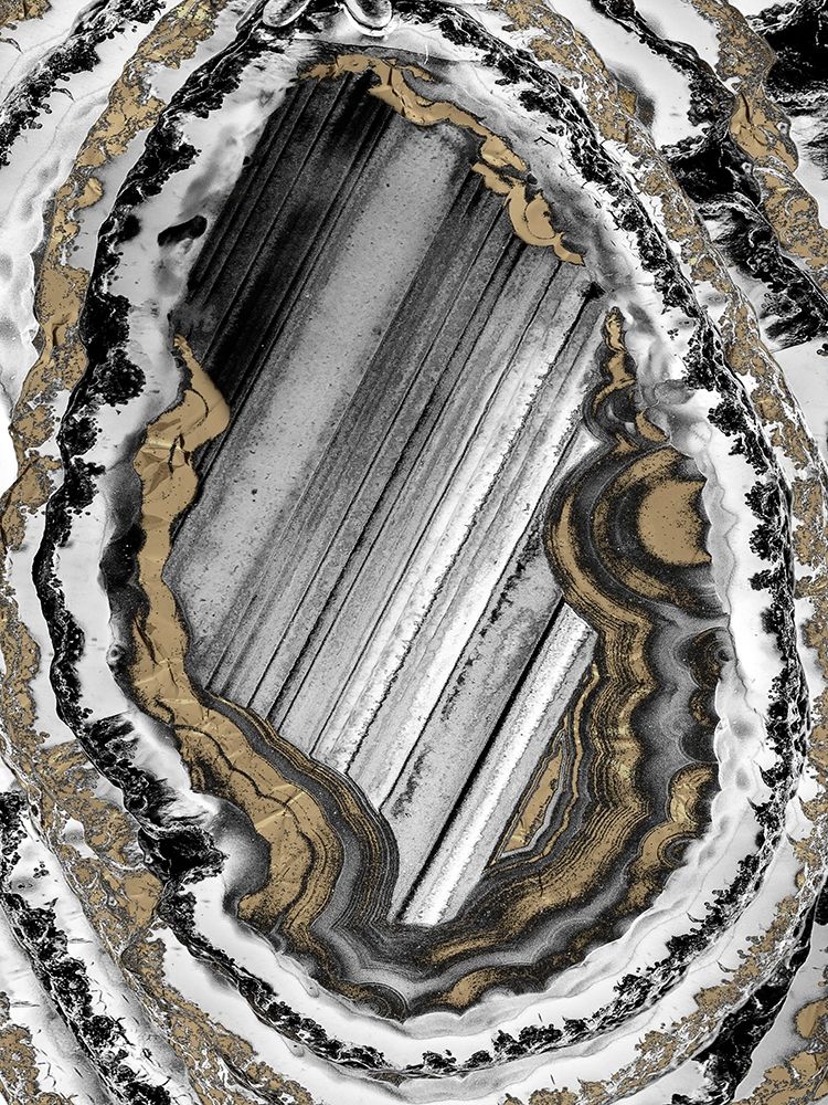 Golden Geode 1 art print by Marcus Prime for $57.95 CAD