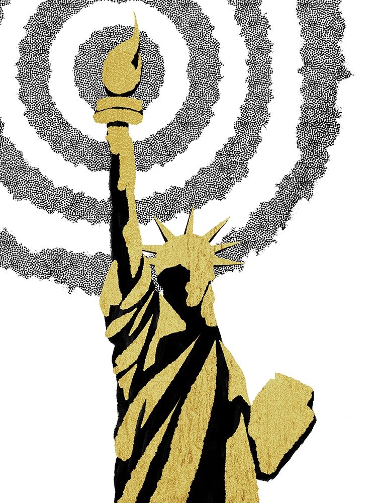 Golden Liberty art print by Marcus Prime for $57.95 CAD