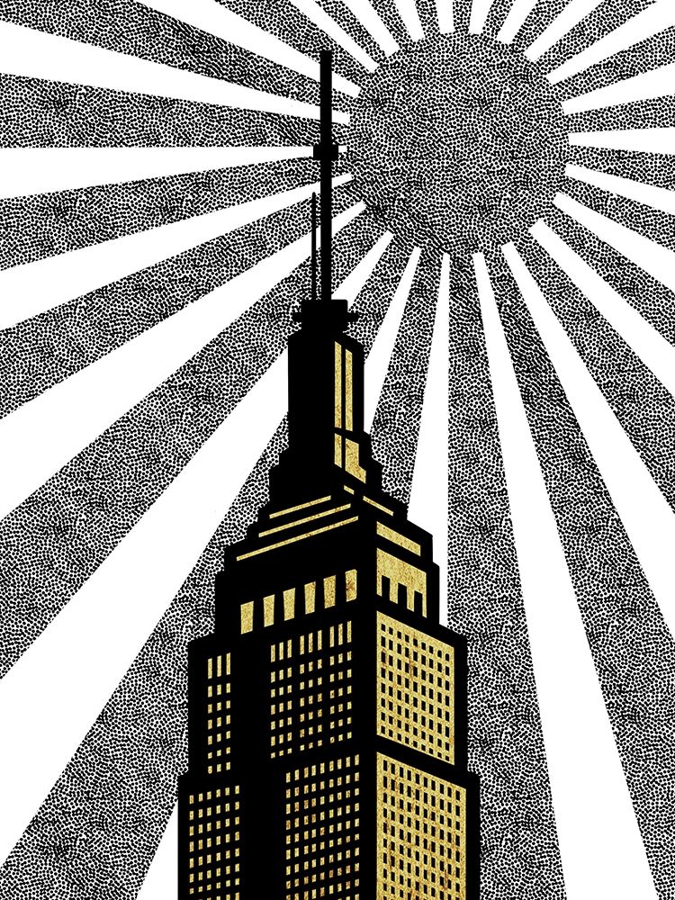 Golden Skyscraper art print by Marcus Prime for $57.95 CAD