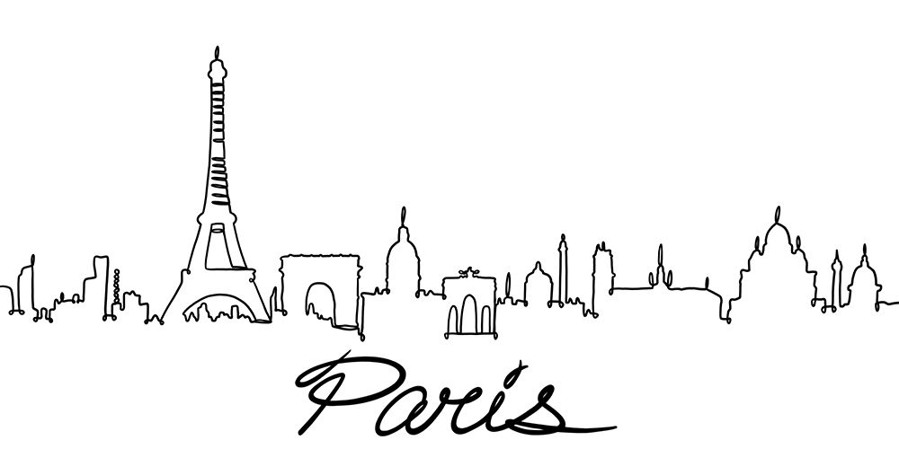 Squiggly Paris 1 art print by Marcus Prime for $57.95 CAD