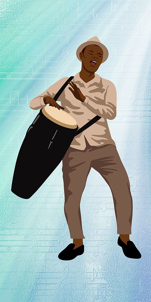 Bongo Player art print by Marcus Prime for $57.95 CAD