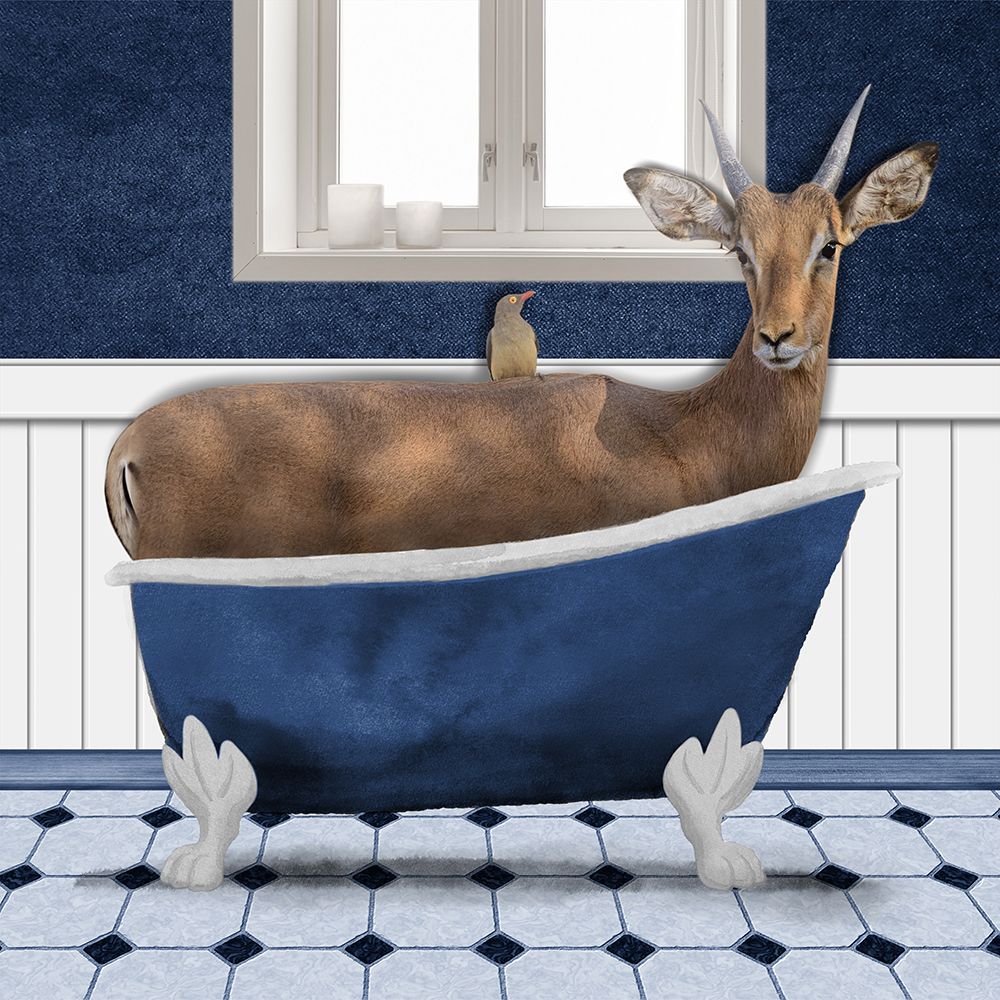 Bathing Impala art print by Marcus Prime for $57.95 CAD