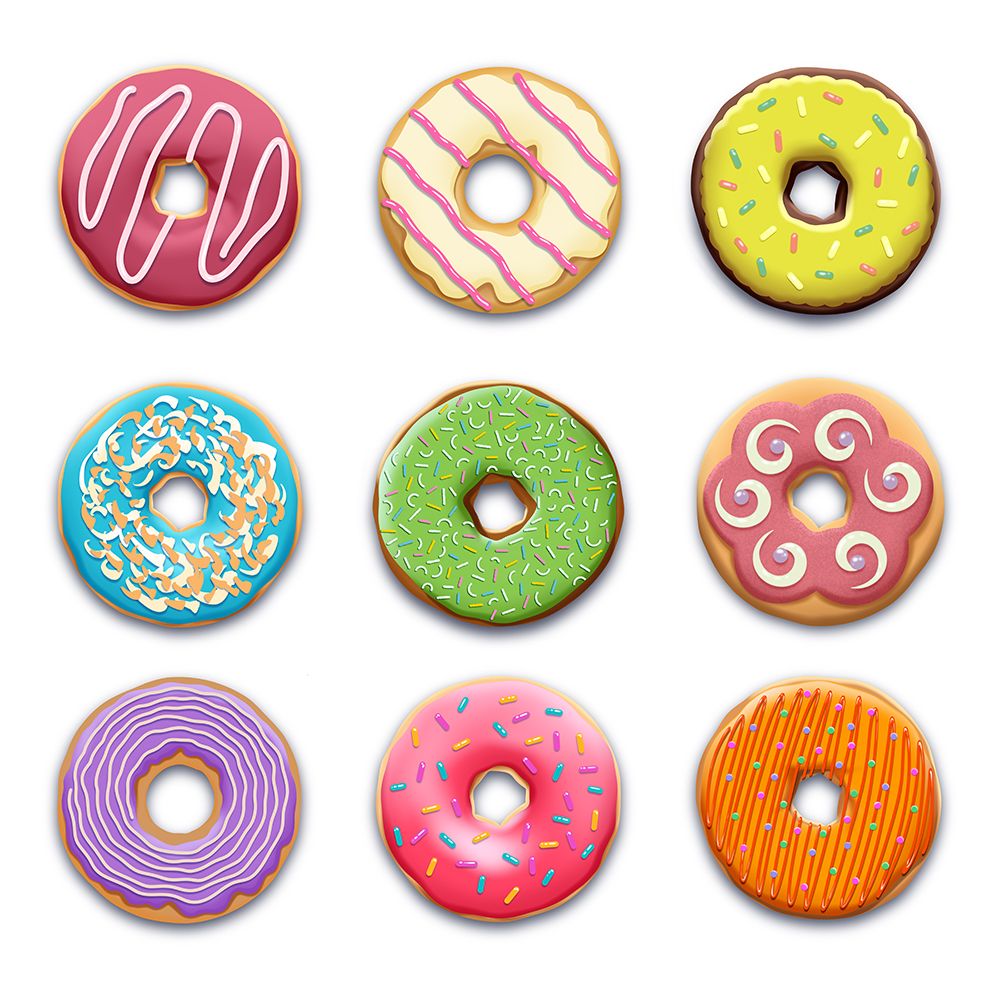 Tasty Donuts 2 art print by Marcus Prime for $57.95 CAD