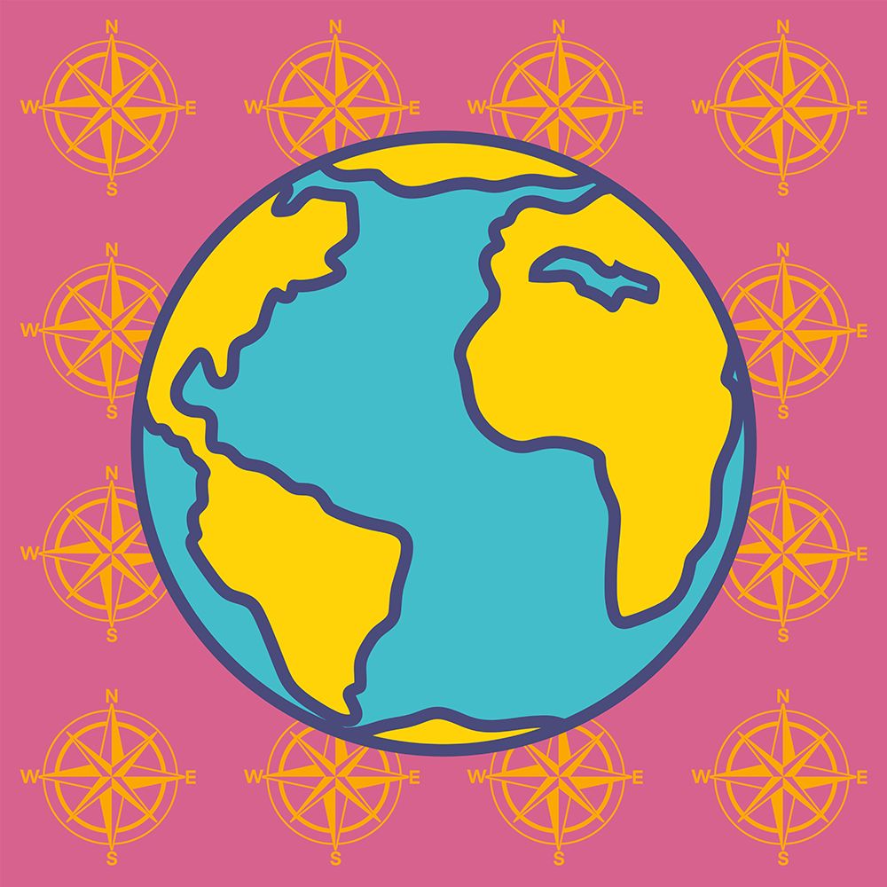 Funky Planet art print by Marcus Prime for $57.95 CAD