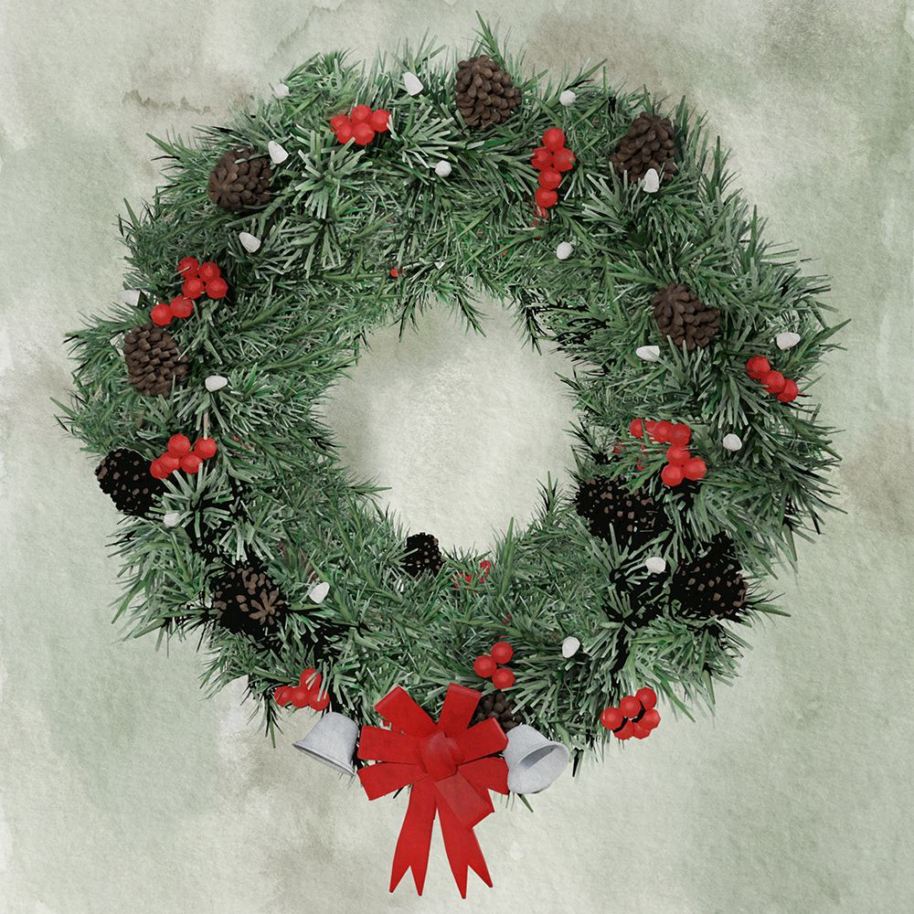 Christmas Wreath art print by Marcus Prime for $57.95 CAD