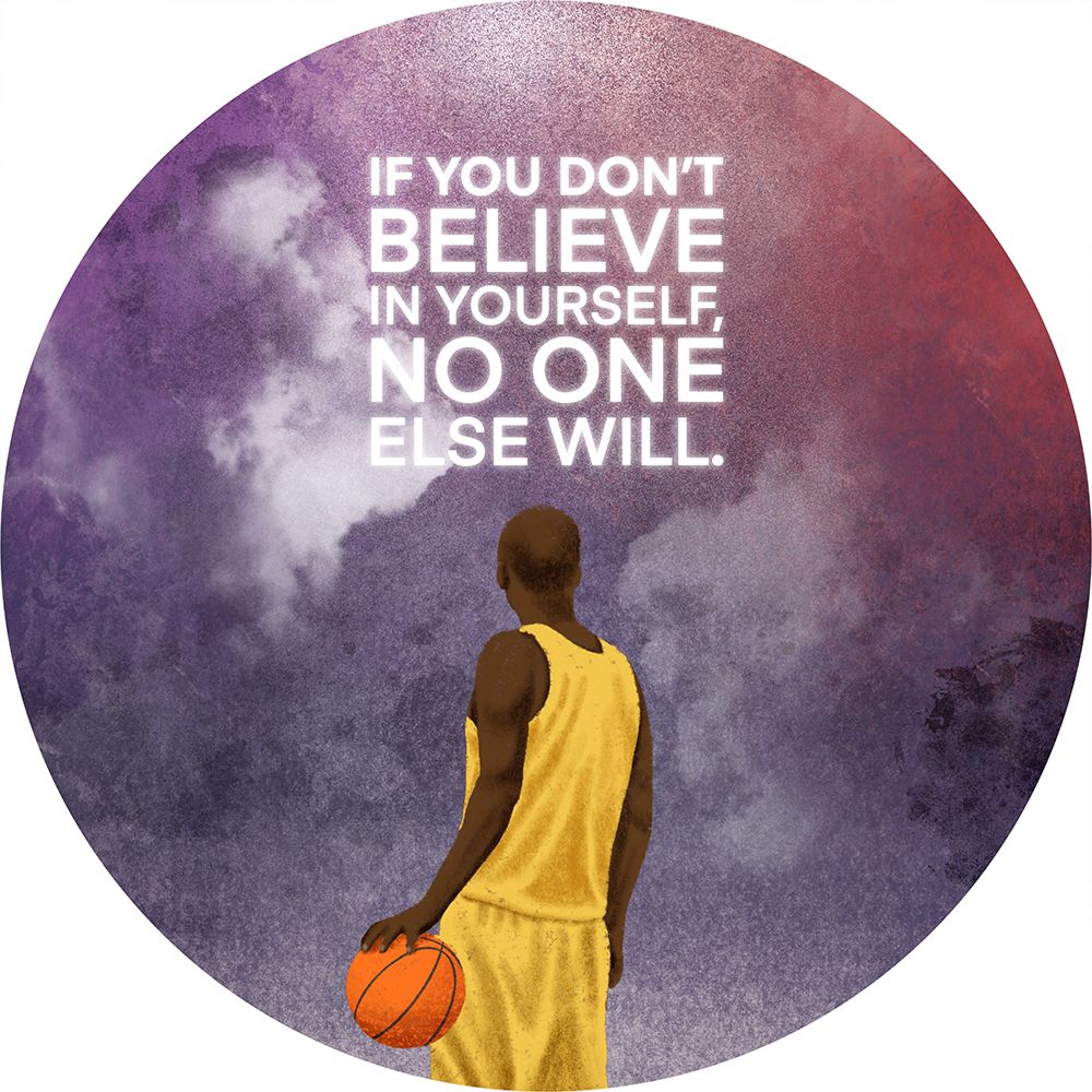 Believe In Yourself Clock art print by Marcus Prime for $57.95 CAD