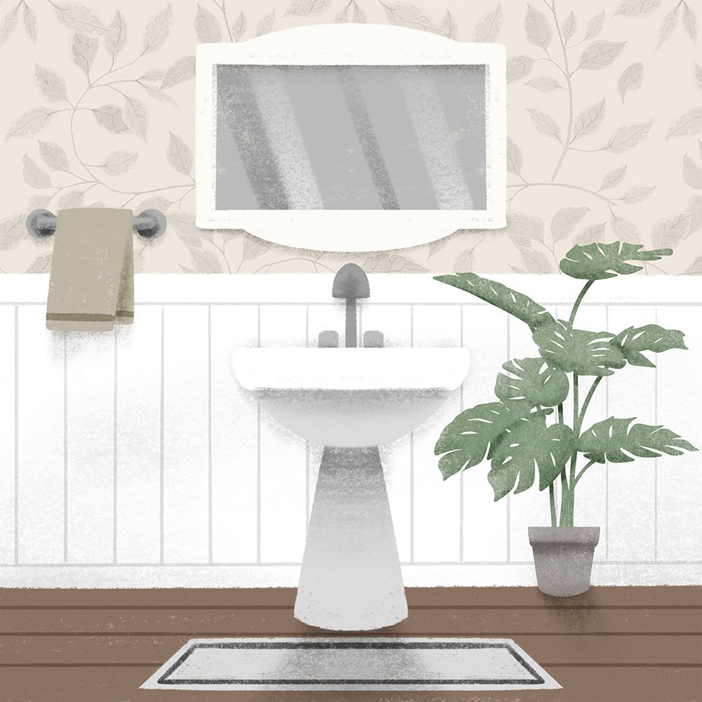 Natural Bathroom 1 art print by Marcus Prime for $57.95 CAD