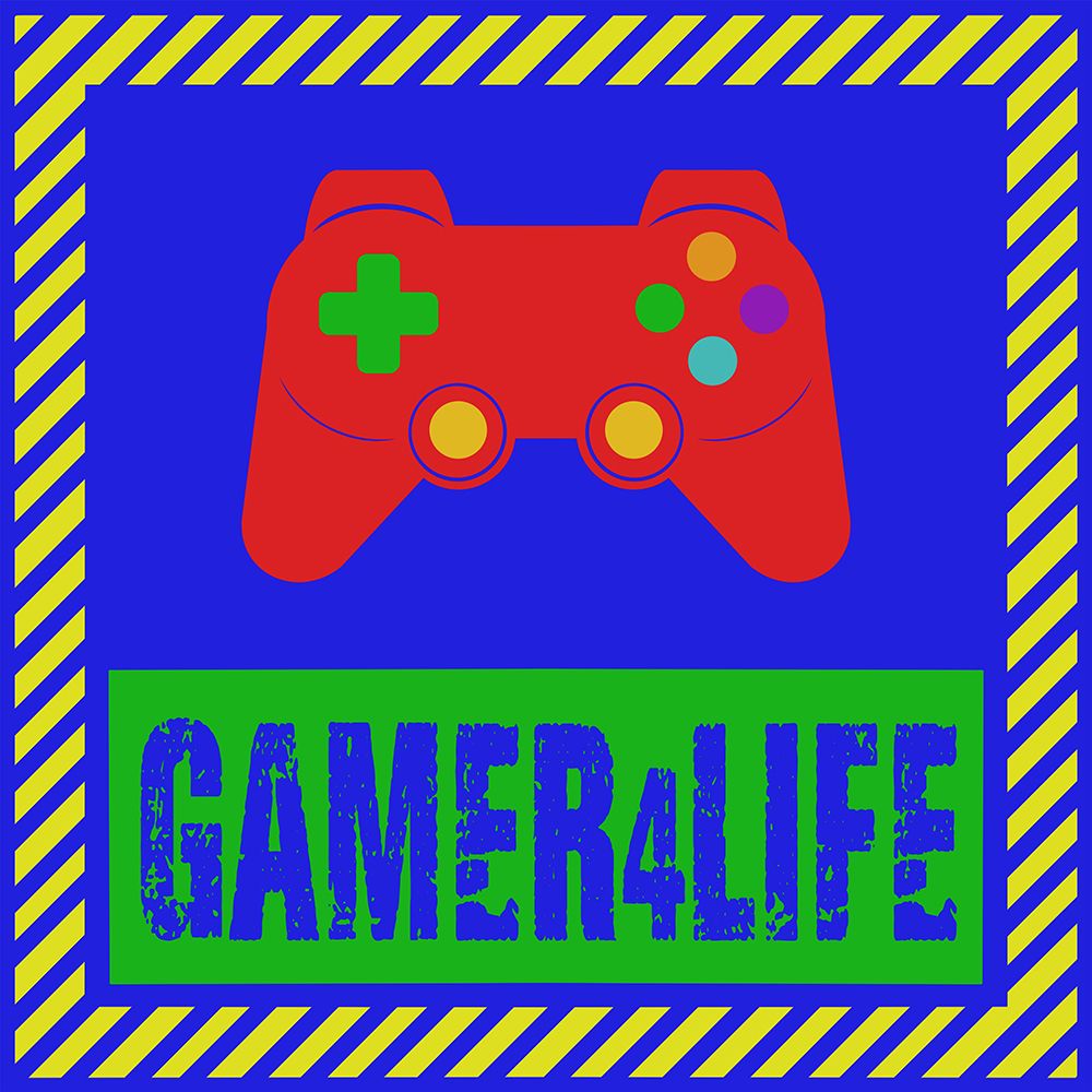 Gamer 4 Life V2 art print by Marcus Prime for $57.95 CAD