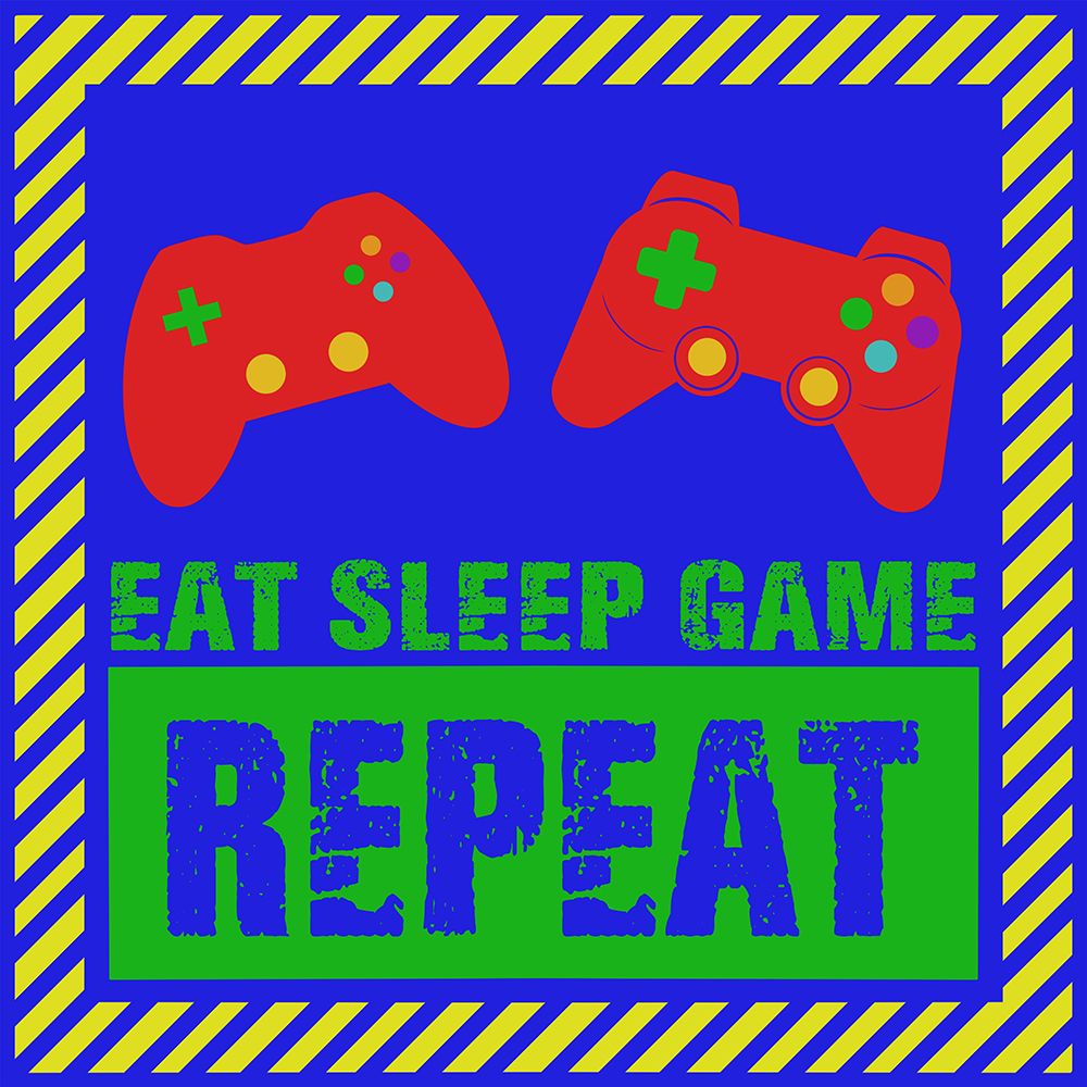 Eat Sleep Game V2 art print by Marcus Prime for $57.95 CAD