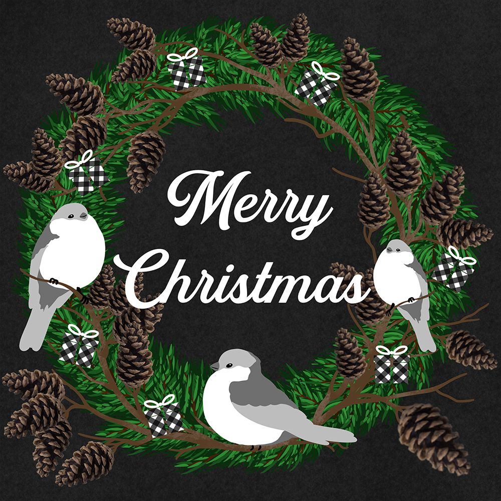 Merry Christmas Birds art print by Marcus Prime for $57.95 CAD