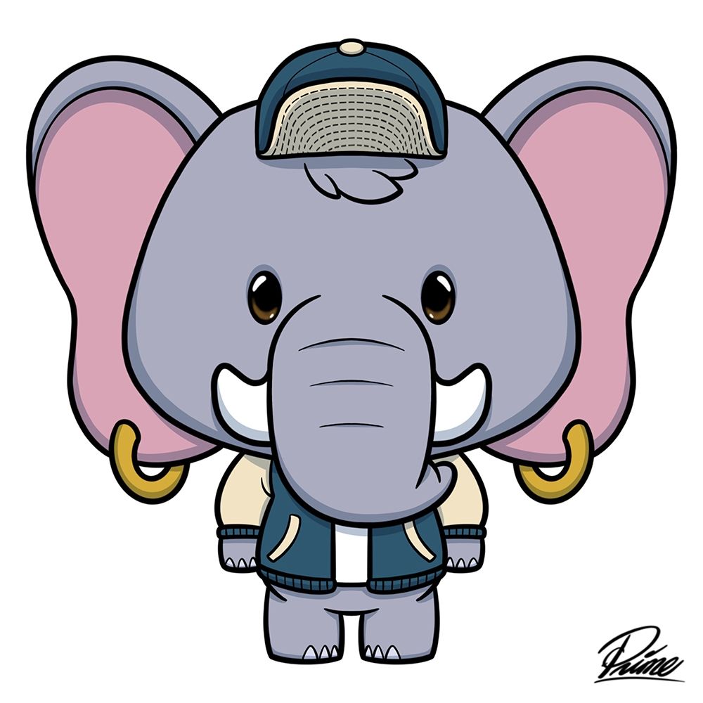 Ethan Elephant art print by Marcus Prime for $57.95 CAD