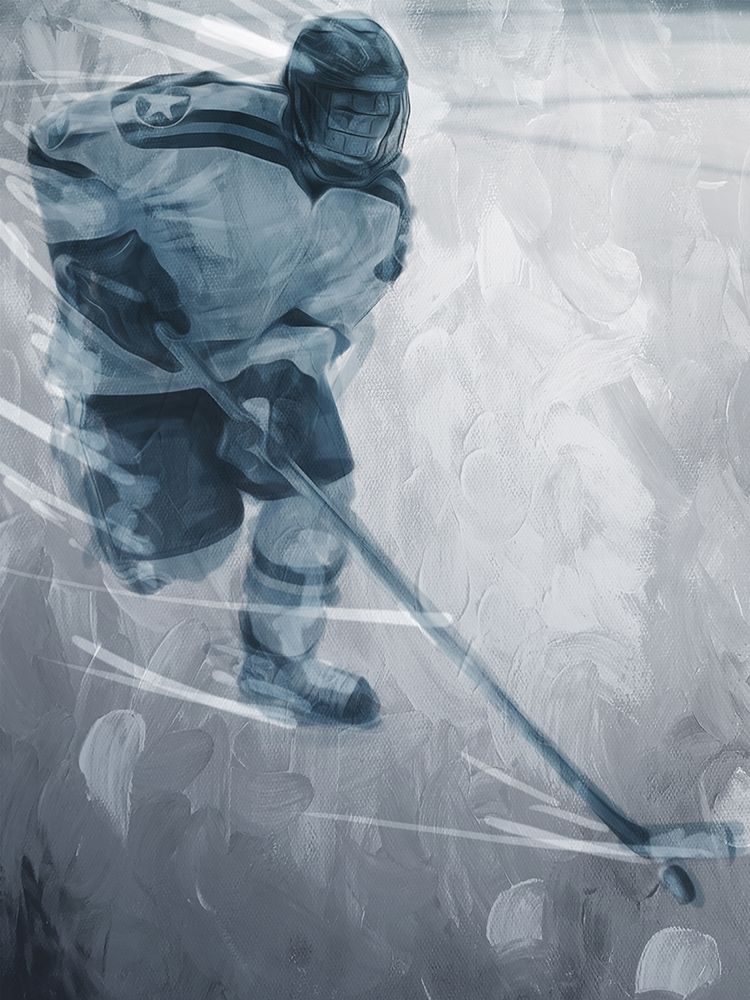 Hockey Go art print by Mlli Villa for $57.95 CAD