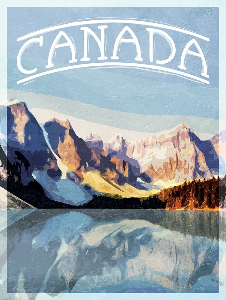 Canada Mountains art print by Mlli Villa for $57.95 CAD