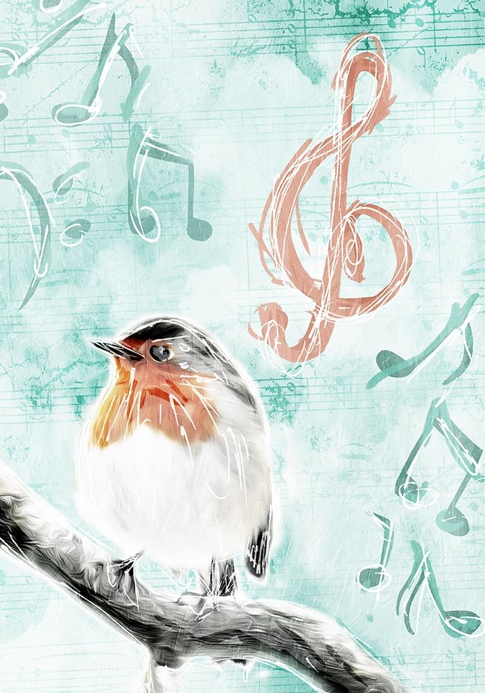 Music Bird Mate art print by Mlli Villa for $57.95 CAD