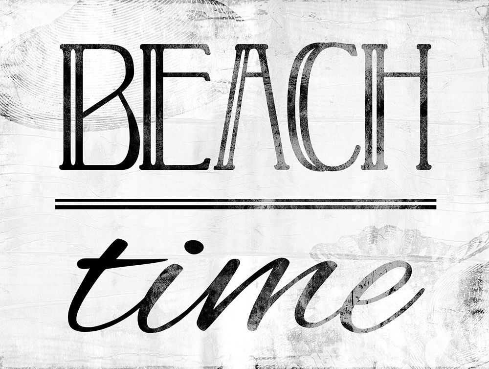 Beach Time Bw art print by Mlli Villa for $57.95 CAD