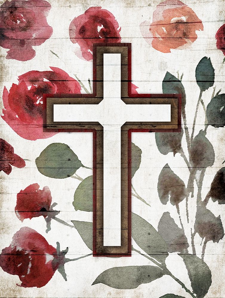 Cross Rose Mate art print by Milli Villa for $57.95 CAD