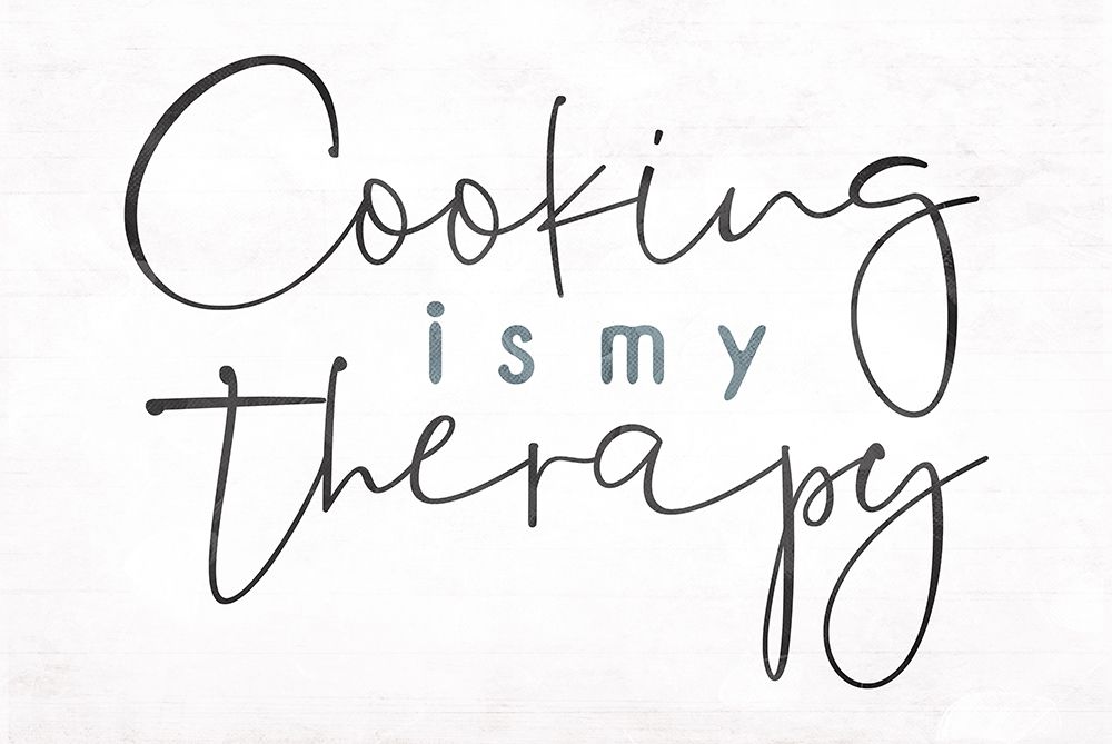 Cooking Is Therapy art print by Milli Villa for $57.95 CAD
