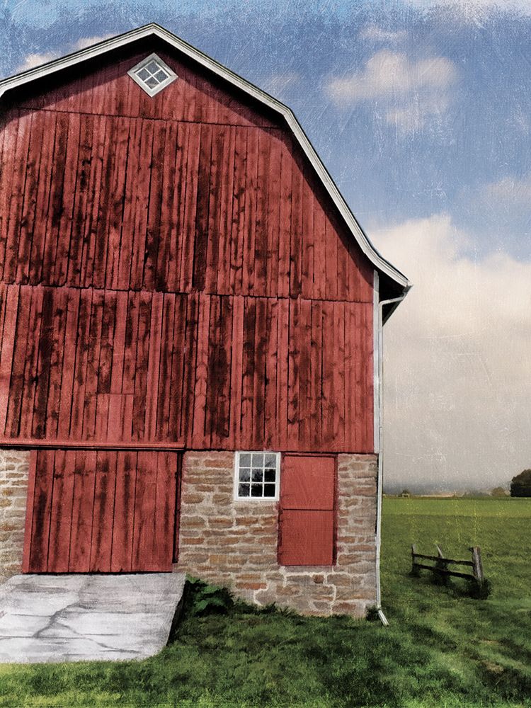 Red Barn art print by Milli Villa for $57.95 CAD