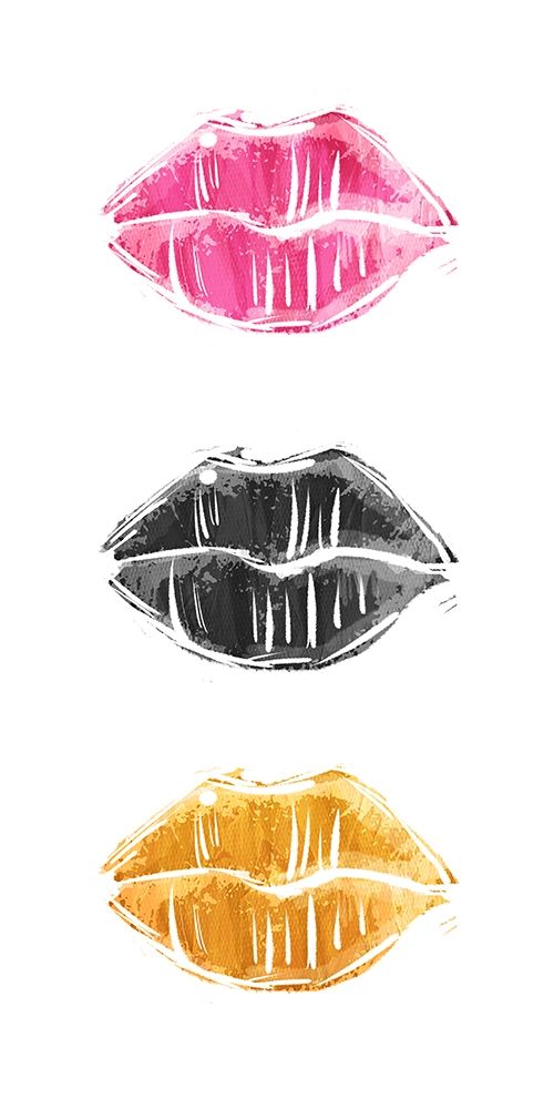 Her Lips art print by Mlli Villa for $57.95 CAD