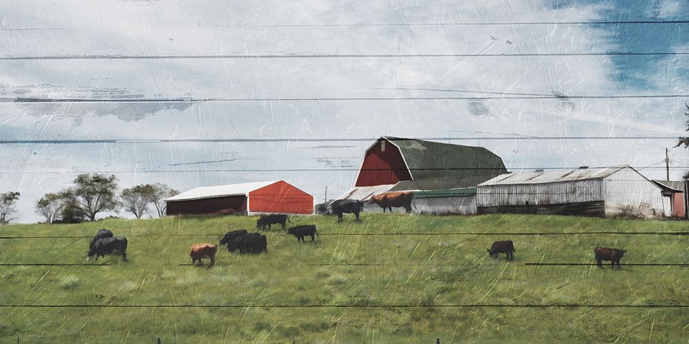 Farmhouse On The Hill art print by Milli Villa for $57.95 CAD