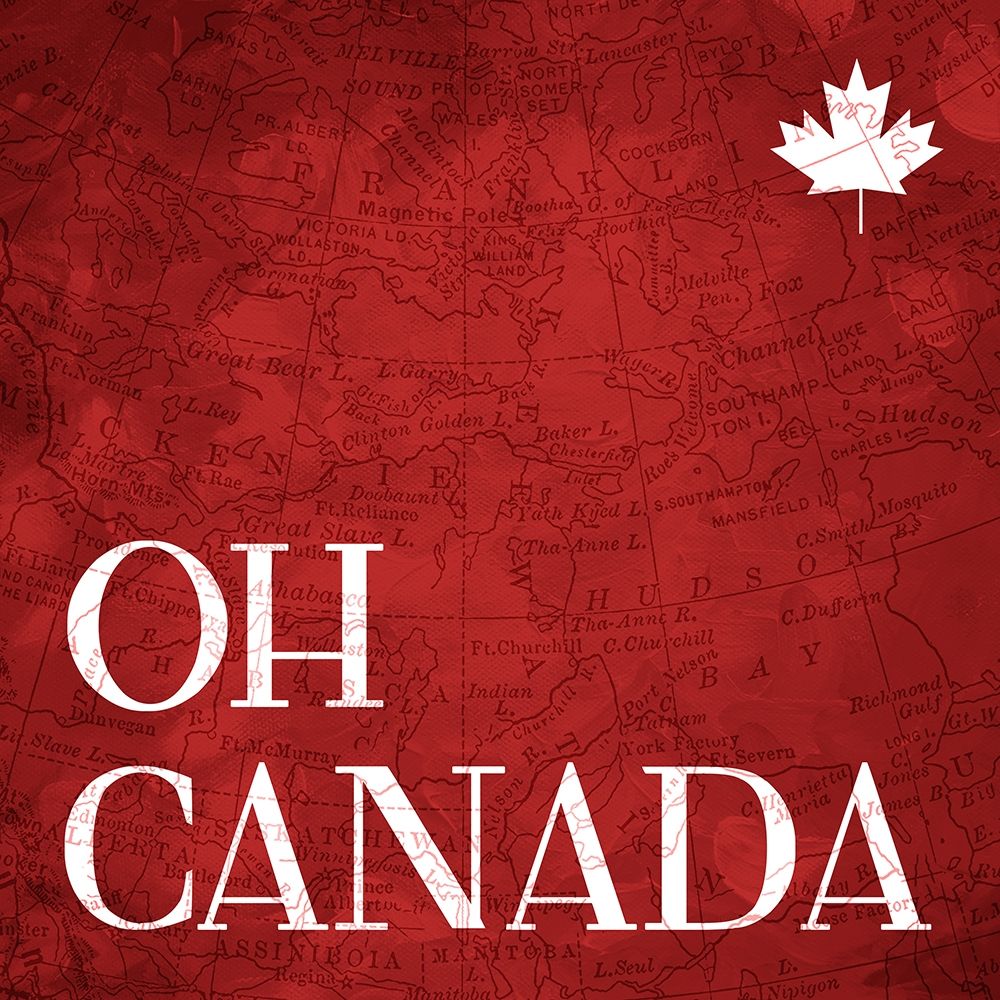Canada Map art print by Milli Villa for $57.95 CAD