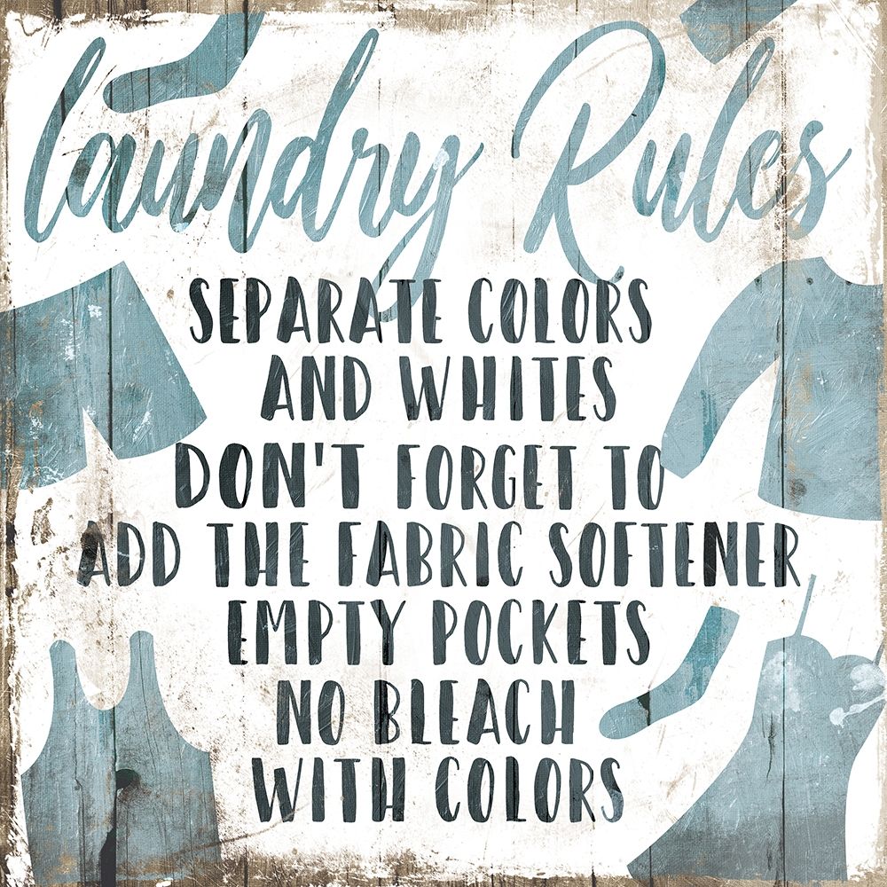 Laundry Rules Separate art print by Mlli Villa for $57.95 CAD
