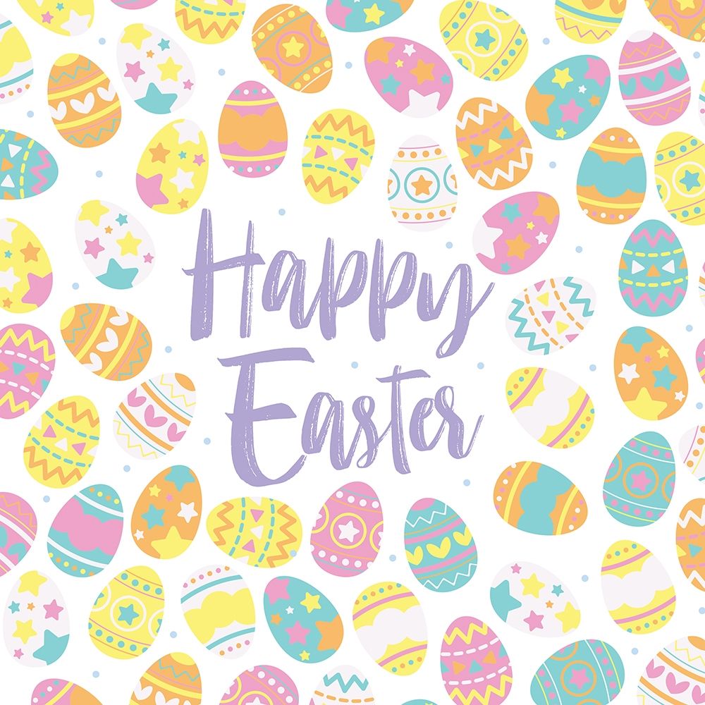 Happy Easter Eggs art print by Mlli Villa for $57.95 CAD