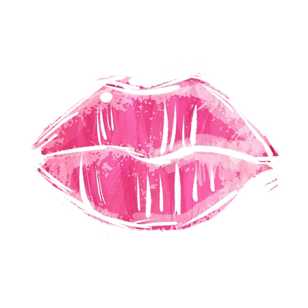 Pink Lips art print by Mlli Villa for $57.95 CAD