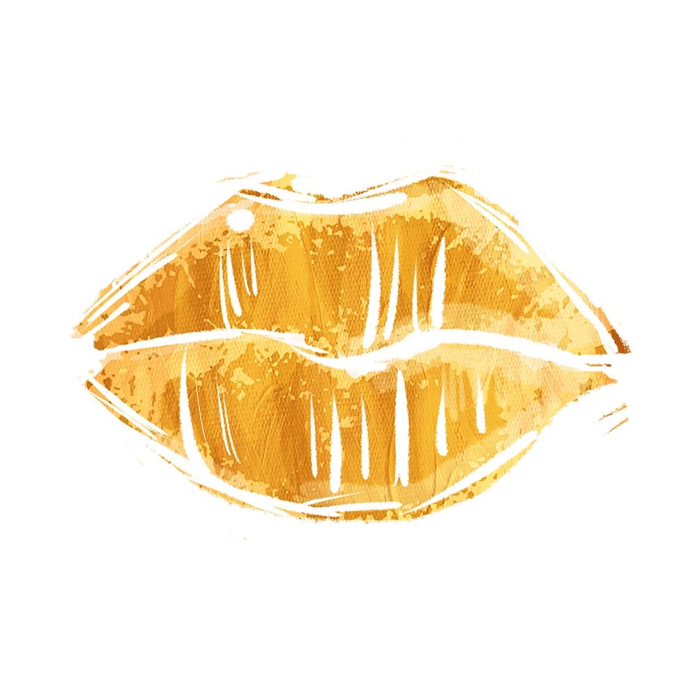 Gold Lips art print by Mlli Villa for $57.95 CAD