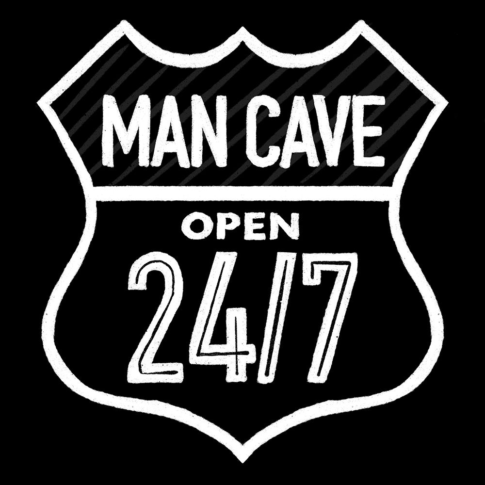 Open Man Cave art print by Mlli Villa for $57.95 CAD