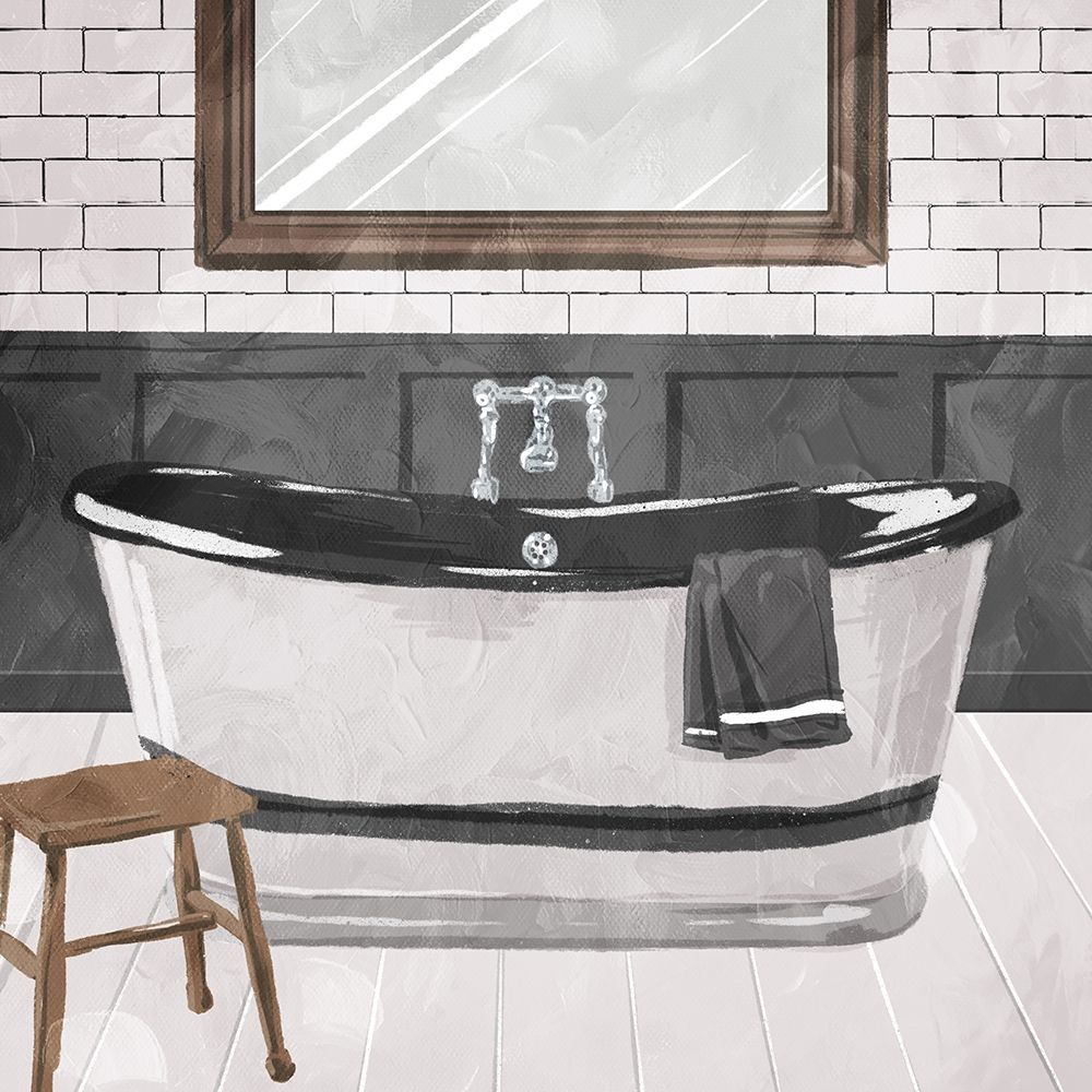 White Wash Bathroom art print by Milli Villa for $57.95 CAD