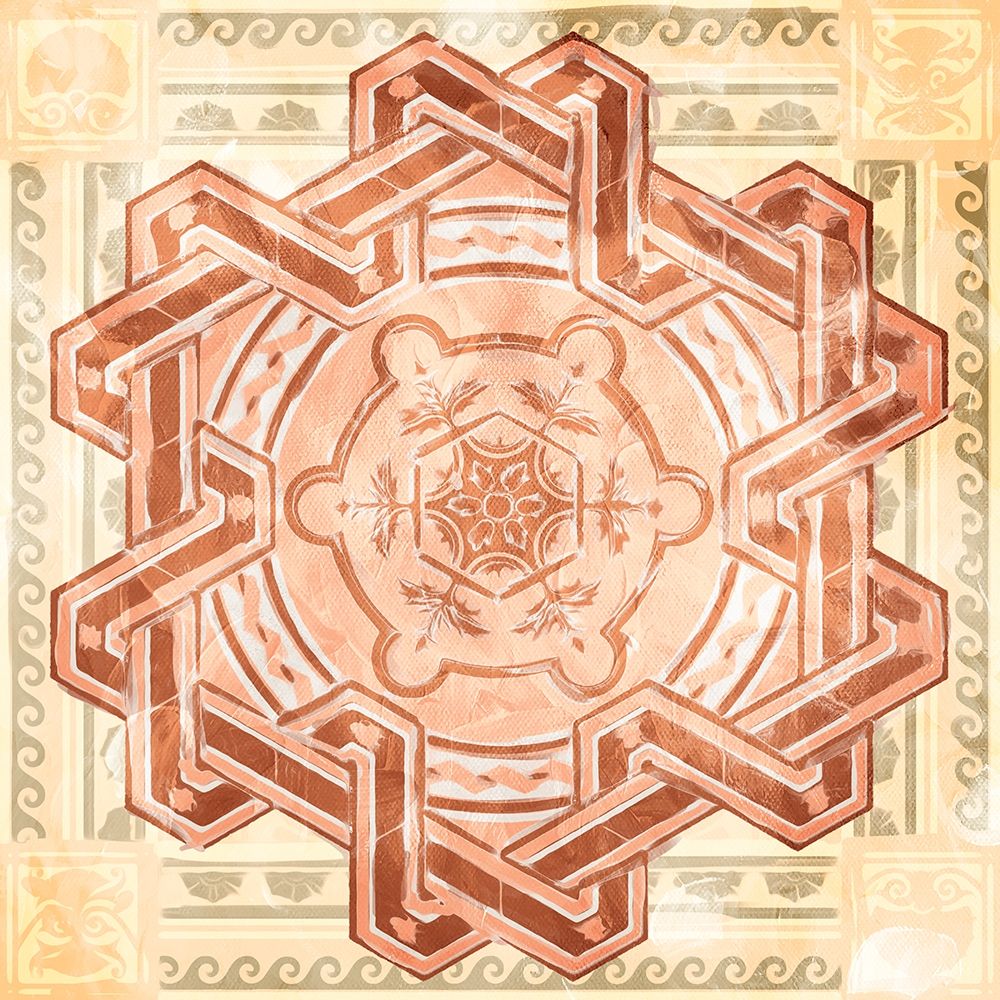Medallion Plate Boho Style Mate art print by Milli Villa for $57.95 CAD