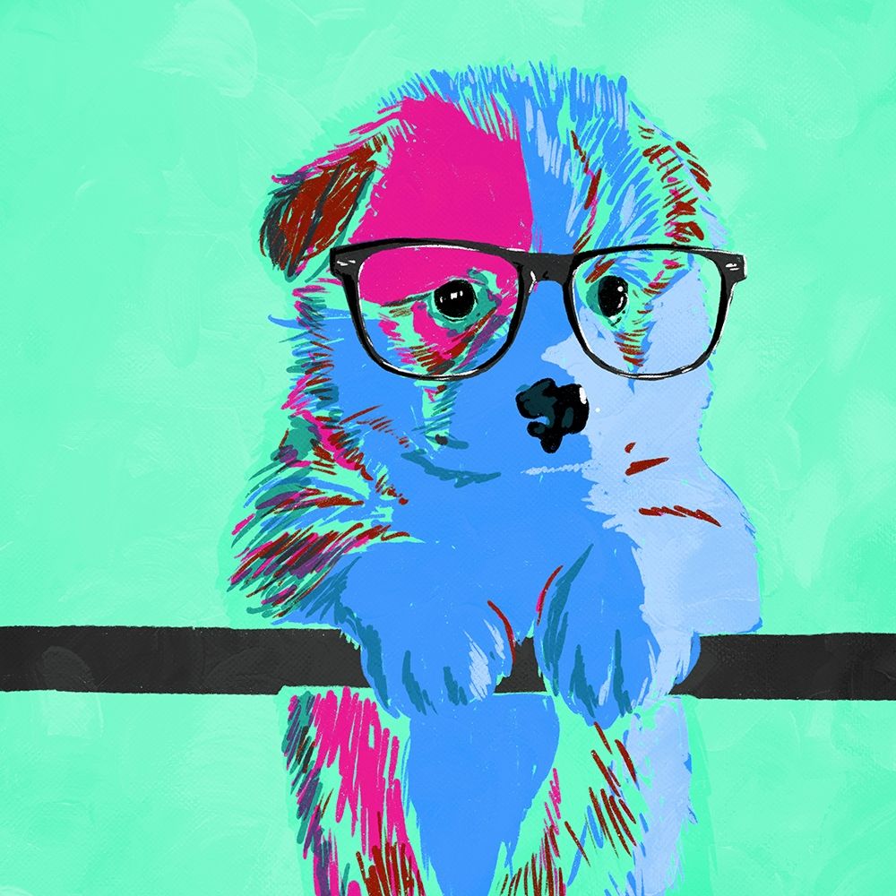 Puppy Vision V3 art print by Milli Villa for $57.95 CAD