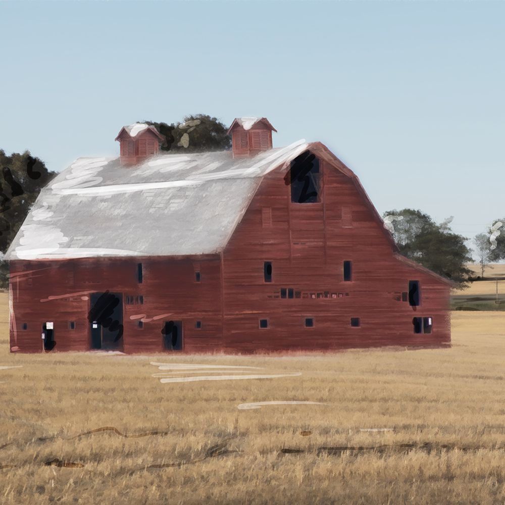 Farmhouse On The Hay art print by Milli Villa for $57.95 CAD