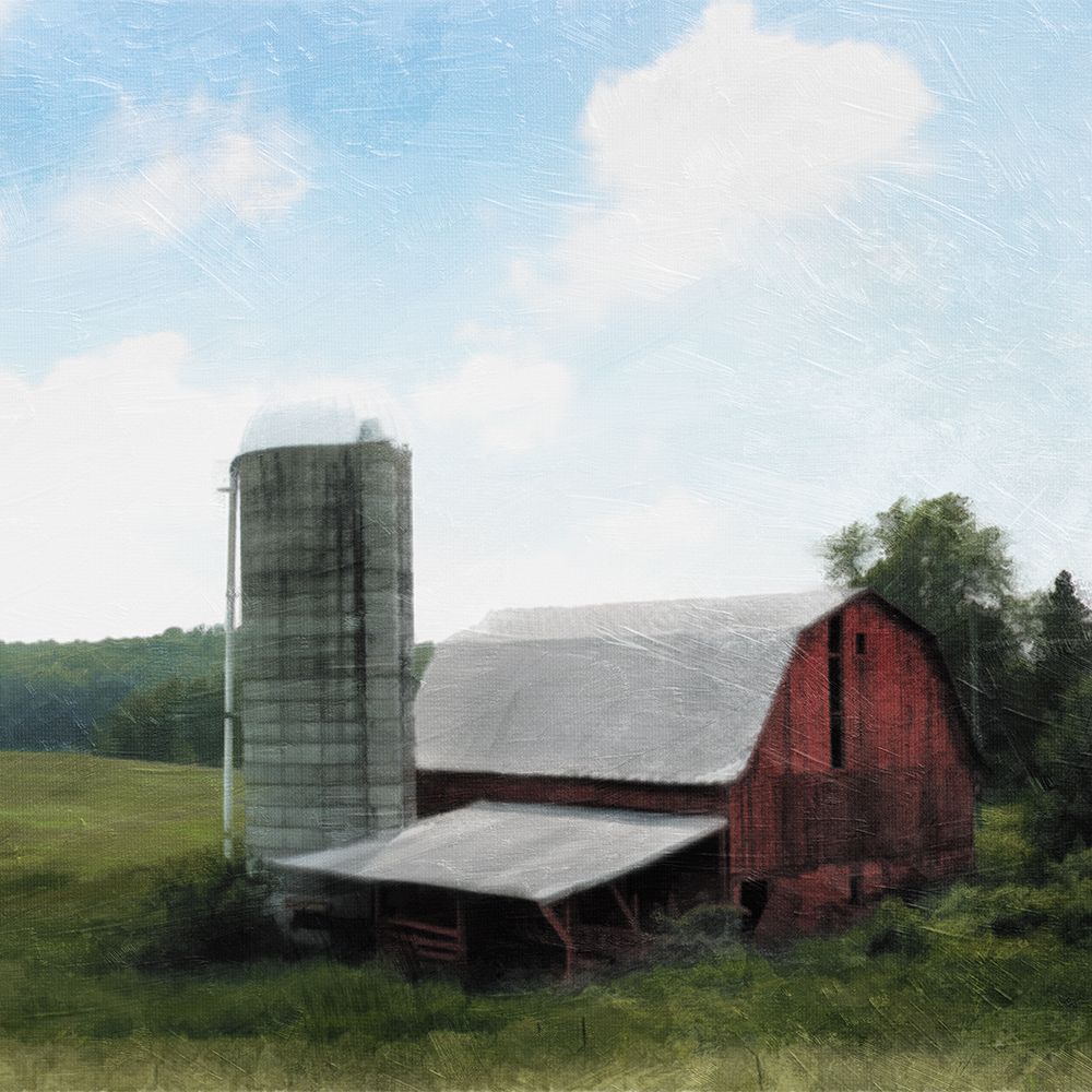 Red Barn art print by Milli Villa for $57.95 CAD
