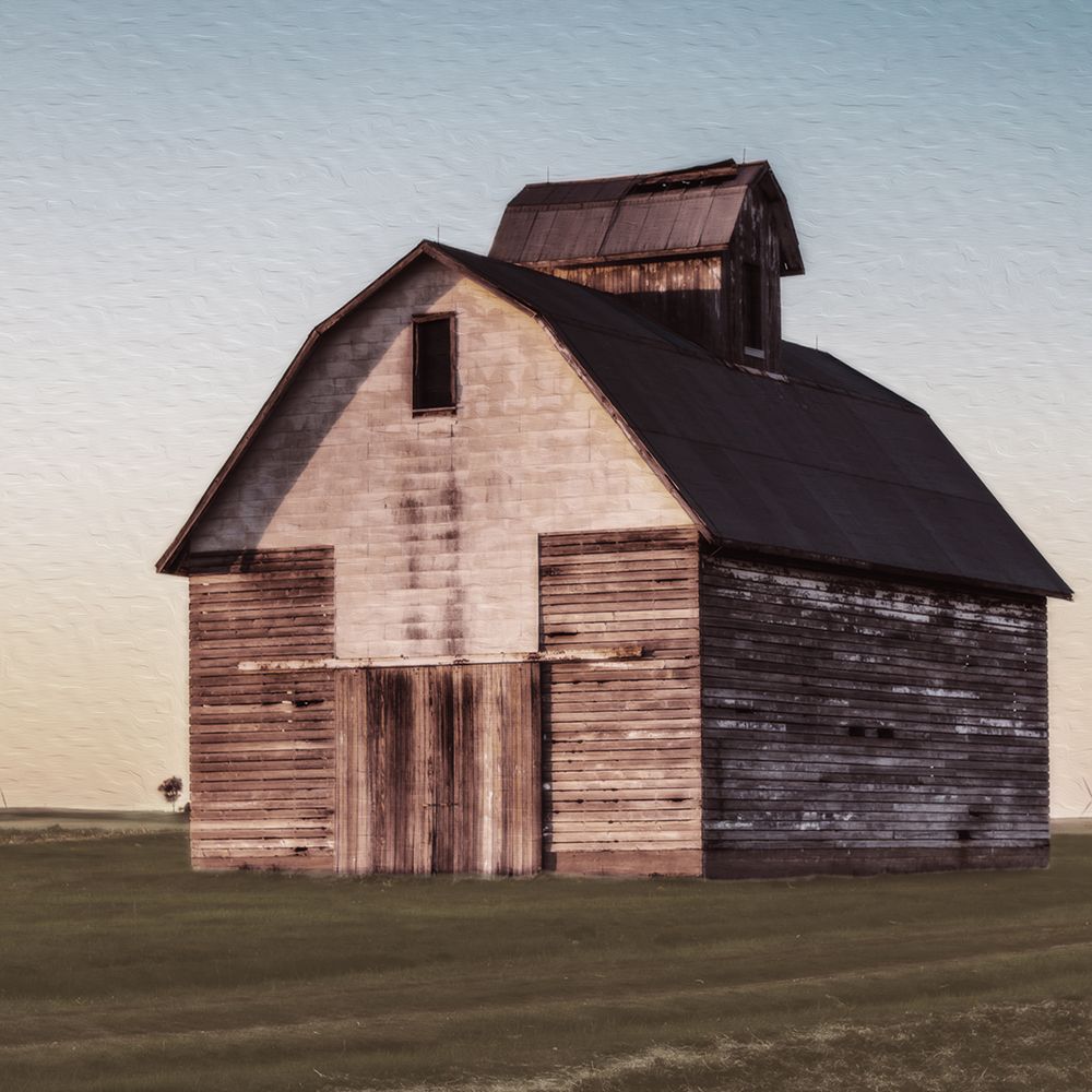 Sunset Pastel Barn art print by Milli Villa for $57.95 CAD